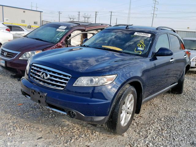 JNRAS08W86X203712 - 2006 INFINITI FX35 BLUE photo 2