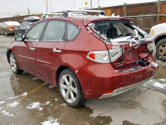 JF1GH6D67BH830882 - 2011 SUBARU IMPREZA OU RED photo 3