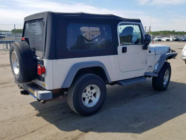 1J4FA44S35P302773 - 2005 JEEP WRANGLER / SILVER photo 4