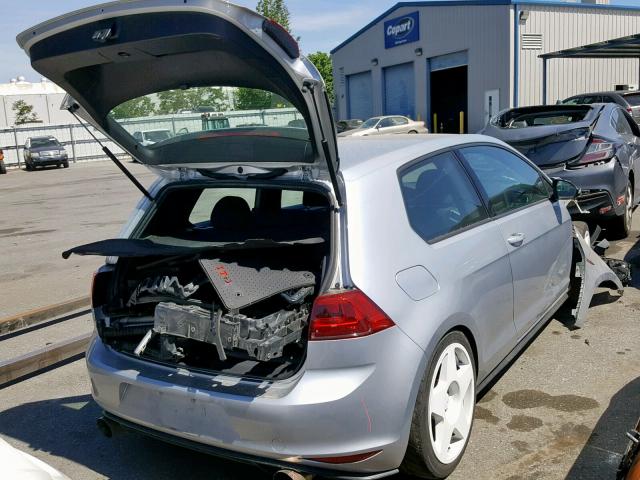 3VWYT7AU4GM034158 - 2016 VOLKSWAGEN GTI S/SE SILVER photo 4