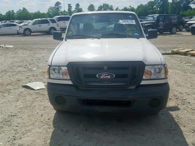 1FTYR10D19PA10171 - 2009 FORD RANGER WHITE photo 9