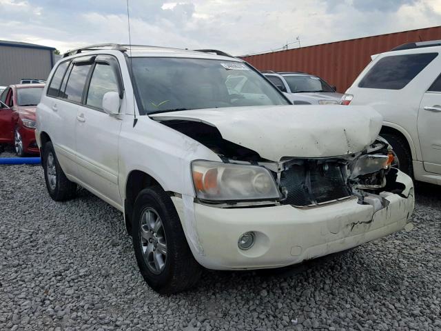 JTEGP21A460106114 - 2006 TOYOTA HIGHLANDER WHITE photo 1