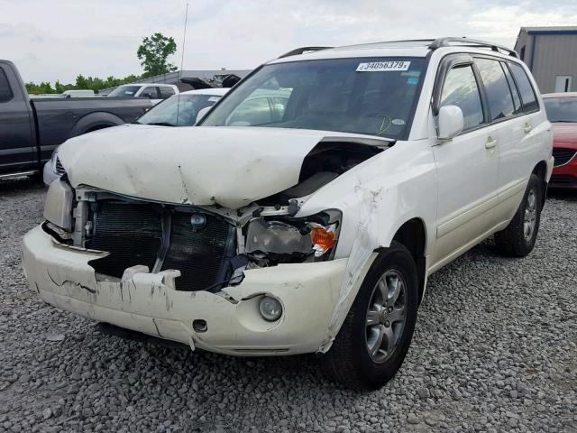 JTEGP21A460106114 - 2006 TOYOTA HIGHLANDER WHITE photo 2