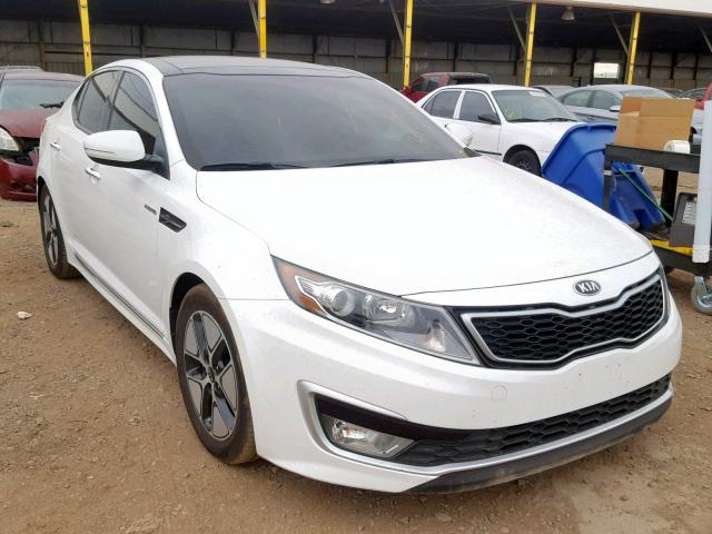 KNAGM4AD0D5050429 - 2013 KIA OPTIMA HYB WHITE photo 1