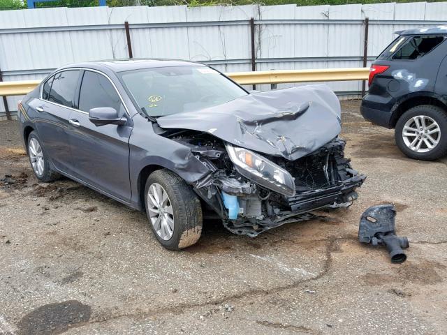 1HGCR3F81FA013426 - 2015 HONDA ACCORD EXL GRAY photo 1