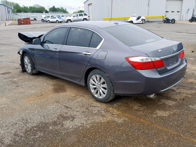 1HGCR3F81FA013426 - 2015 HONDA ACCORD EXL GRAY photo 3