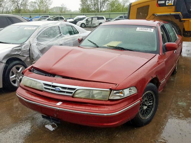 2FALP74W0VX154948 - 1997 FORD CROWN VICT MAROON photo 2