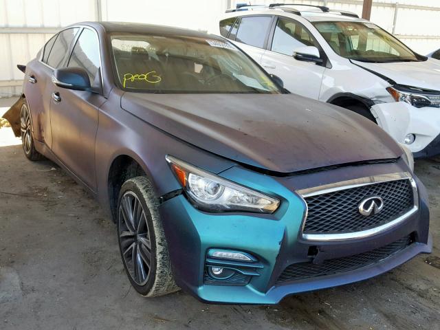 JN1AV7AP5FM790457 - 2015 INFINITI Q50 HYBRID GREEN photo 1