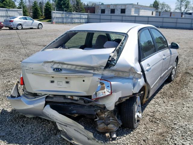 KNAFE121675411419 - 2007 KIA SPECTRA EX SILVER photo 4