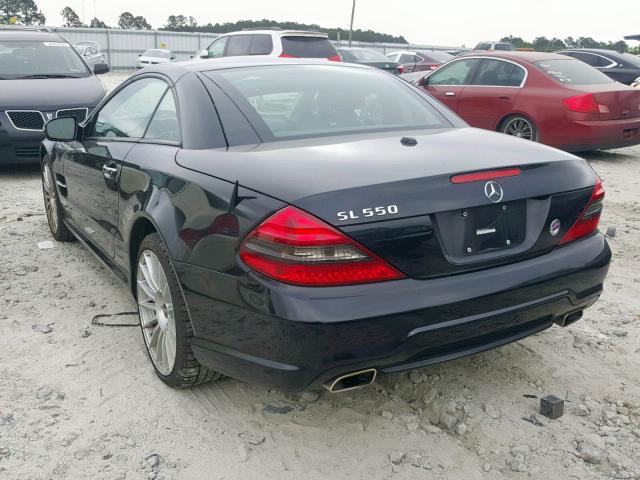 WDBSK7BA6BF164661 - 2011 MERCEDES-BENZ SL 550 BLACK photo 3