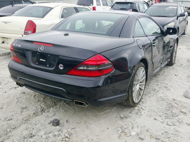 WDBSK7BA6BF164661 - 2011 MERCEDES-BENZ SL 550 BLACK photo 4