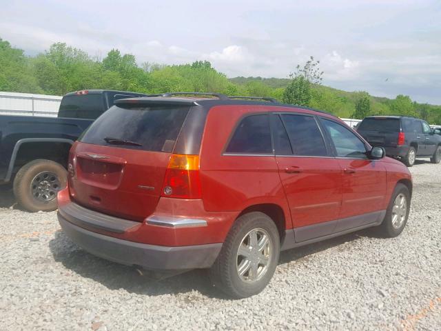 2C8GF68465R370727 - 2005 CHRYSLER PACIFICA T RED photo 4