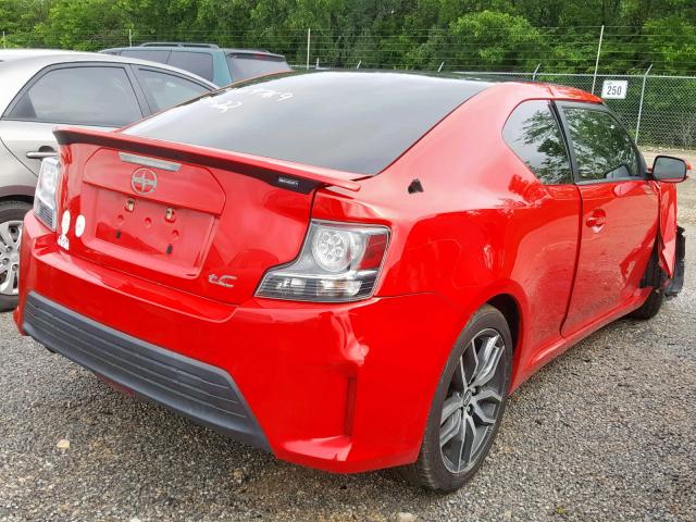 JTKJF5C7XE3073643 - 2014 TOYOTA SCION TC RED photo 4