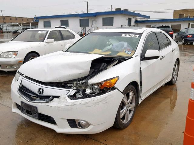 JH4CU2F49CC030753 - 2012 ACURA TSX WHITE photo 2