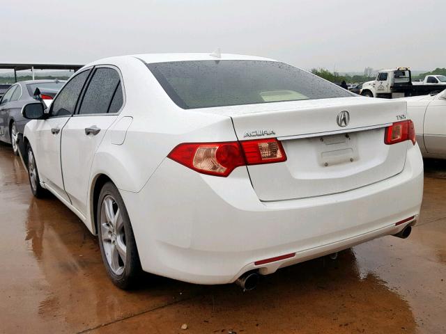 JH4CU2F49CC030753 - 2012 ACURA TSX WHITE photo 3