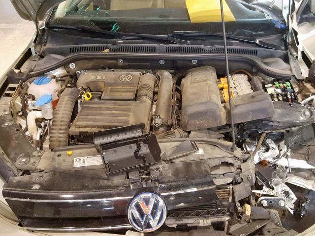 3VW637AJ1DM255533 - 2013 VOLKSWAGEN JETTA HYBR GOLD photo 7