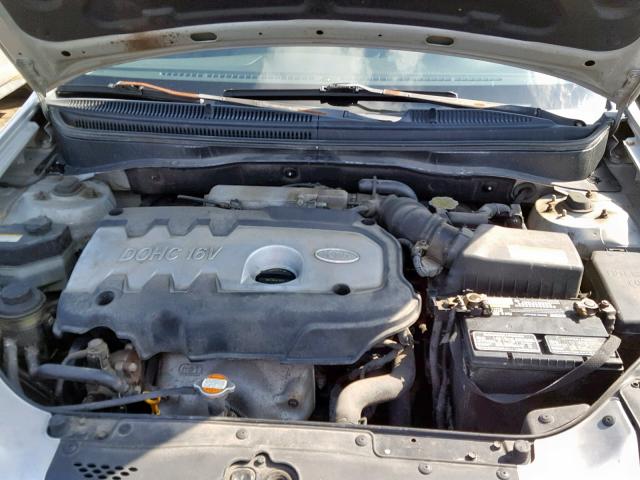 KNADE123666104897 - 2006 KIA RIO SILVER photo 7