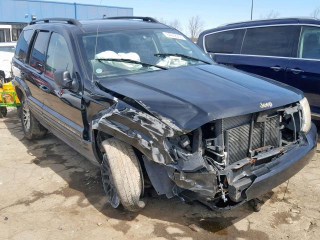 1J4GW58S94C118658 - 2004 JEEP GRAND CHER BLACK photo 1