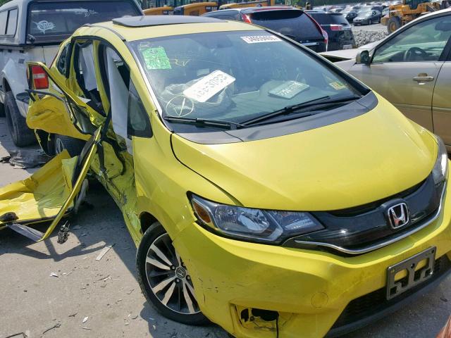 3HGGK5H82FM747266 - 2015 HONDA FIT EX YELLOW photo 1