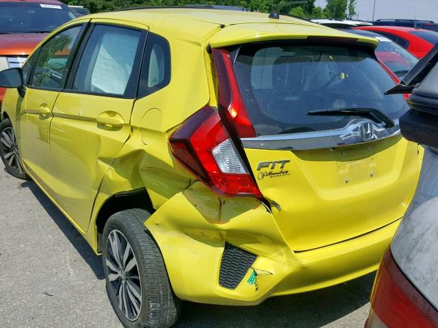 3HGGK5H82FM747266 - 2015 HONDA FIT EX YELLOW photo 3