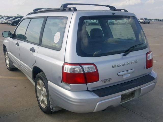 JF1SF65602H705298 - 2002 SUBARU FORESTER S SILVER photo 3