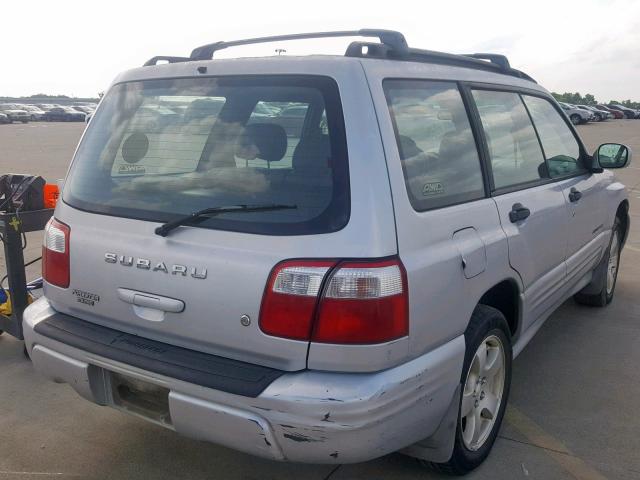 JF1SF65602H705298 - 2002 SUBARU FORESTER S SILVER photo 4