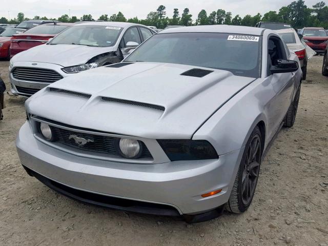 1ZVBP8CF7B5103776 - 2011 FORD MUSTANG GT GRAY photo 2