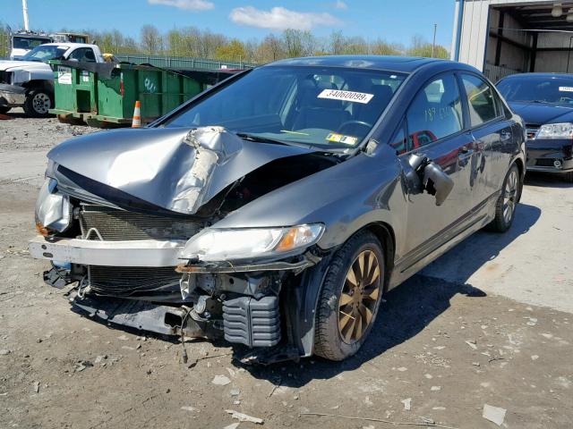 2HGFA1F9XAH552980 - 2010 HONDA CIVIC EXL GRAY photo 2