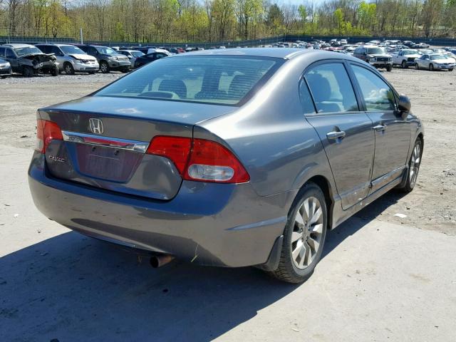 2HGFA1F9XAH552980 - 2010 HONDA CIVIC EXL GRAY photo 4