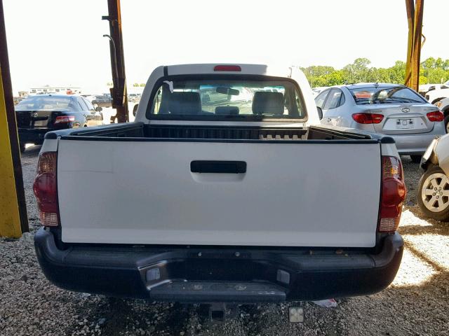 5TENX22N66Z313147 - 2006 TOYOTA TACOMA WHITE photo 6