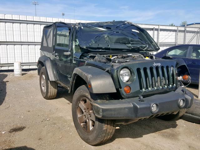 1J4AA2D12BL556225 - 2011 JEEP WRANGLER S GREEN photo 1