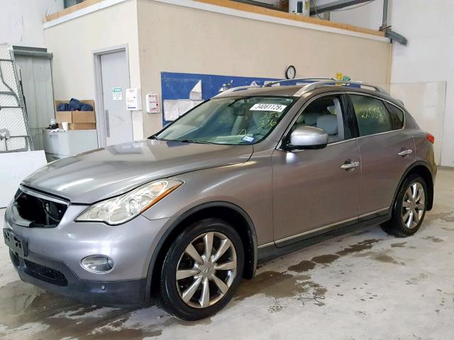 JNKAJ09F88M356336 - 2008 INFINITI EX35 BASE SILVER photo 2