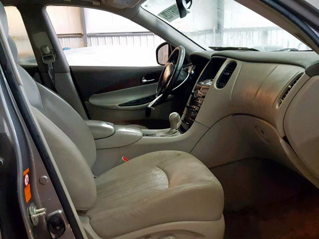 JNKAJ09F88M356336 - 2008 INFINITI EX35 BASE SILVER photo 5