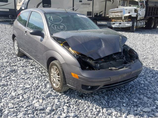 1FAFP31N87W171870 - 2007 FORD FOCUS ZX3 GRAY photo 1