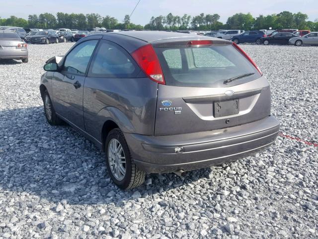 1FAFP31N87W171870 - 2007 FORD FOCUS ZX3 GRAY photo 3