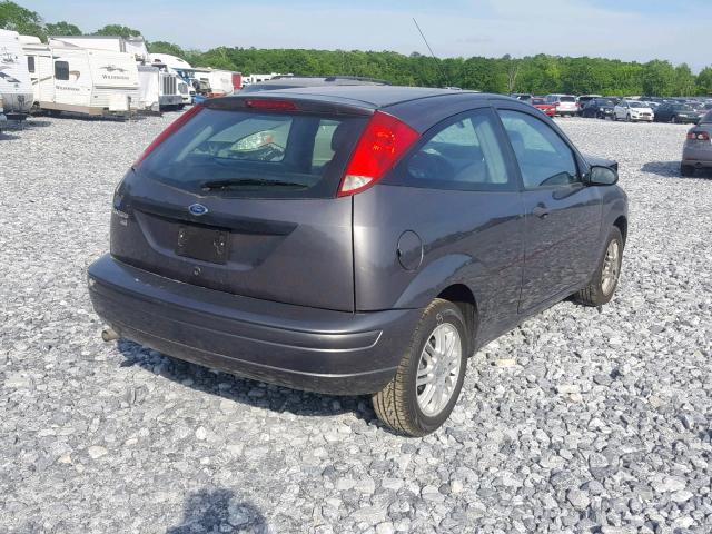 1FAFP31N87W171870 - 2007 FORD FOCUS ZX3 GRAY photo 4