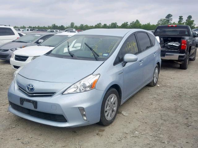 JTDZN3EU4D3258404 - 2013 TOYOTA PRIUS V BLUE photo 2