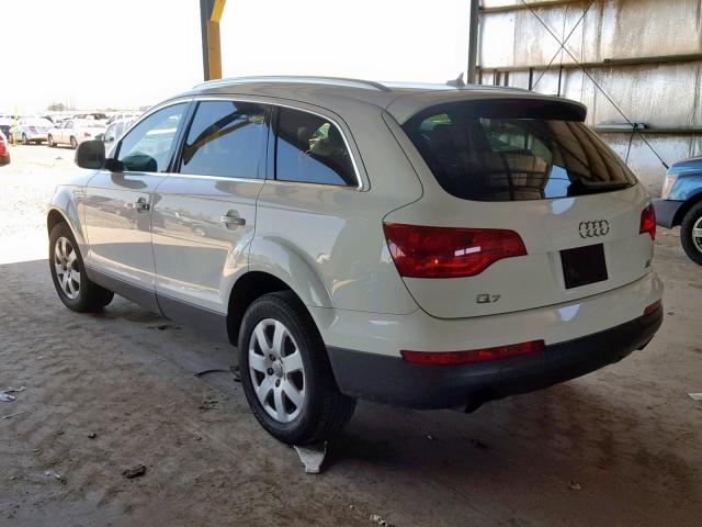 WA1BY74L37D045378 - 2007 AUDI Q7 3.6 QUA CREAM photo 3