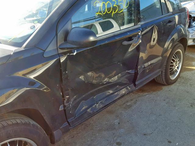 1B3HB48B37D162784 - 2007 DODGE CALIBER SX BLACK photo 9