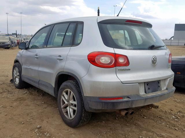 WVGBV95N39W524283 - 2009 VOLKSWAGEN TIGUAN SE SILVER photo 3