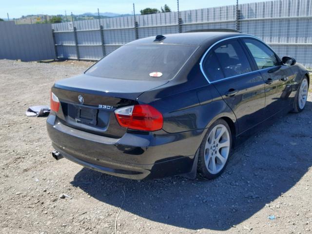 WBAVB33516KR76579 - 2006 BMW 330 I BLACK photo 4