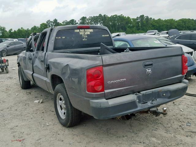 1D7HE28K88S511547 - 2008 DODGE DAKOTA QUA GRAY photo 3