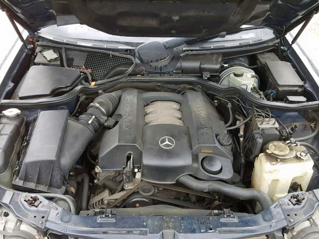 WDBJF82J92X063632 - 2002 MERCEDES-BENZ E 320 4MAT BLUE photo 7