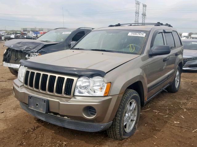 1J4GR48K56C248747 - 2006 JEEP GRAND CHER TAN photo 2