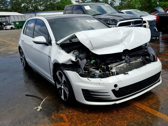 3VW447AU5HM041326 - 2017 VOLKSWAGEN GTI S/SE WHITE photo 1