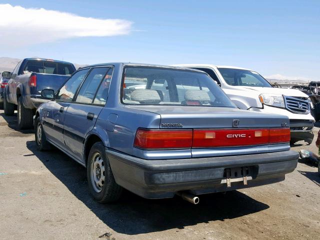 1HGED3548LL025790 - 1990 HONDA CIVIC DX BLUE photo 3