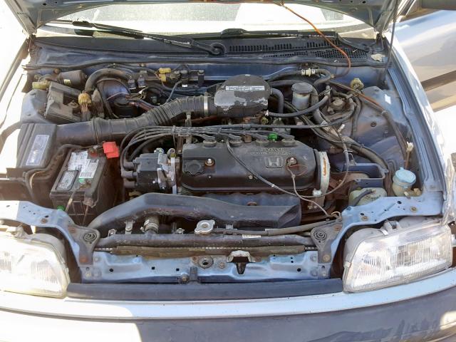 1HGED3548LL025790 - 1990 HONDA CIVIC DX BLUE photo 7