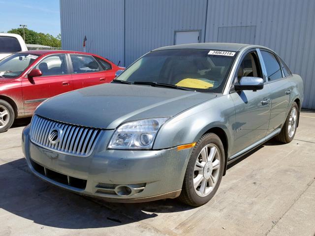 1MEHM42W78G605599 - 2008 MERCURY SABLE PREM GREEN photo 2