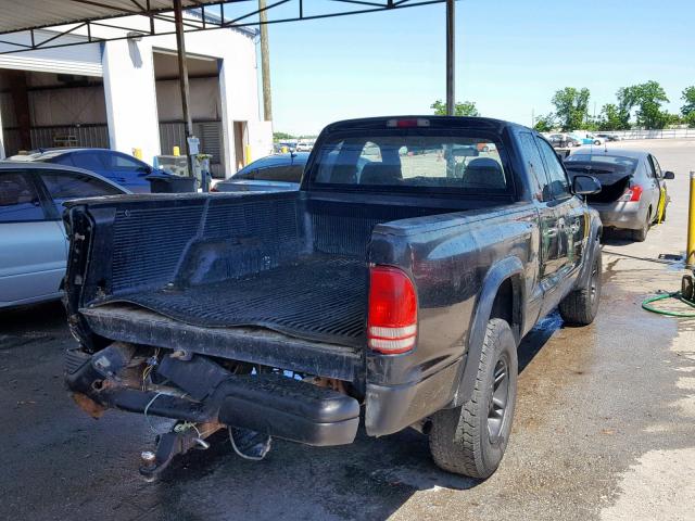 1B7GG22N7YS792422 - 2000 DODGE DAKOTA BLACK photo 4