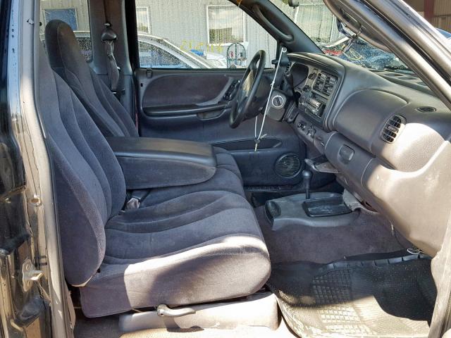 1B7GG22N7YS792422 - 2000 DODGE DAKOTA BLACK photo 5